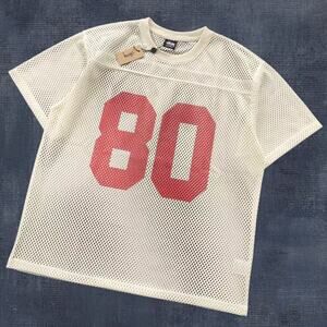 STUSSY Men's Light Yellow Short Sleeve